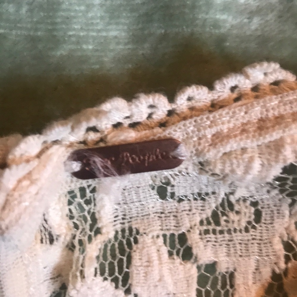Free People New Romantics Sheer Lace Peplum top M - Picture 3 of 3